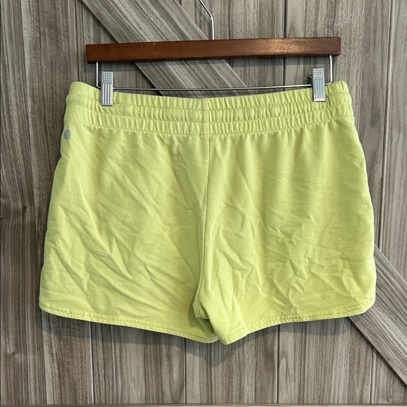 Zella Light Lime Green/Yellow Women's Athletic Shorts - Picture 3 of 3